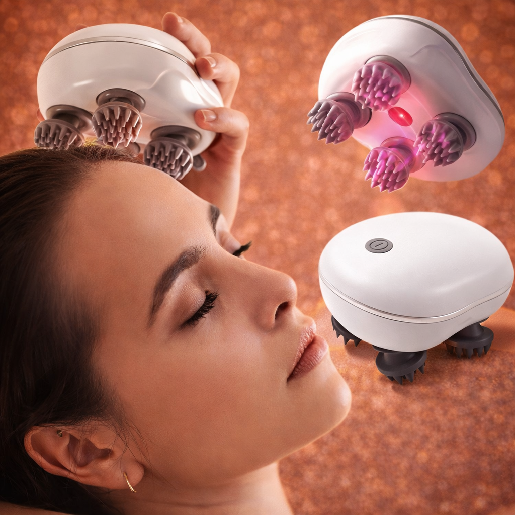 Red Light Therapy Scalp Massager