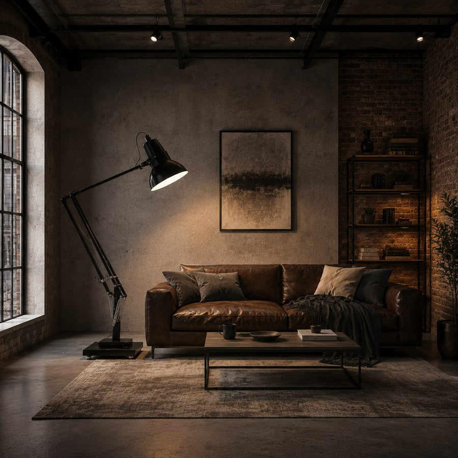 Oversized Giant Metal Floor Lamp 250 cm Statement Light for Living Room