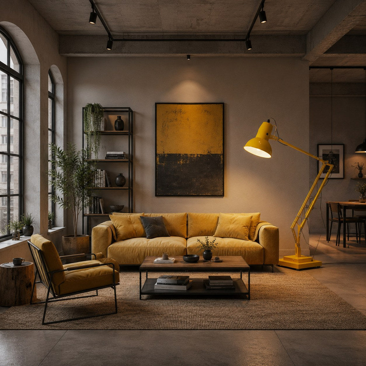 Oversized Giant Metal Floor Lamp 250 cm Statement Light for Living Room
