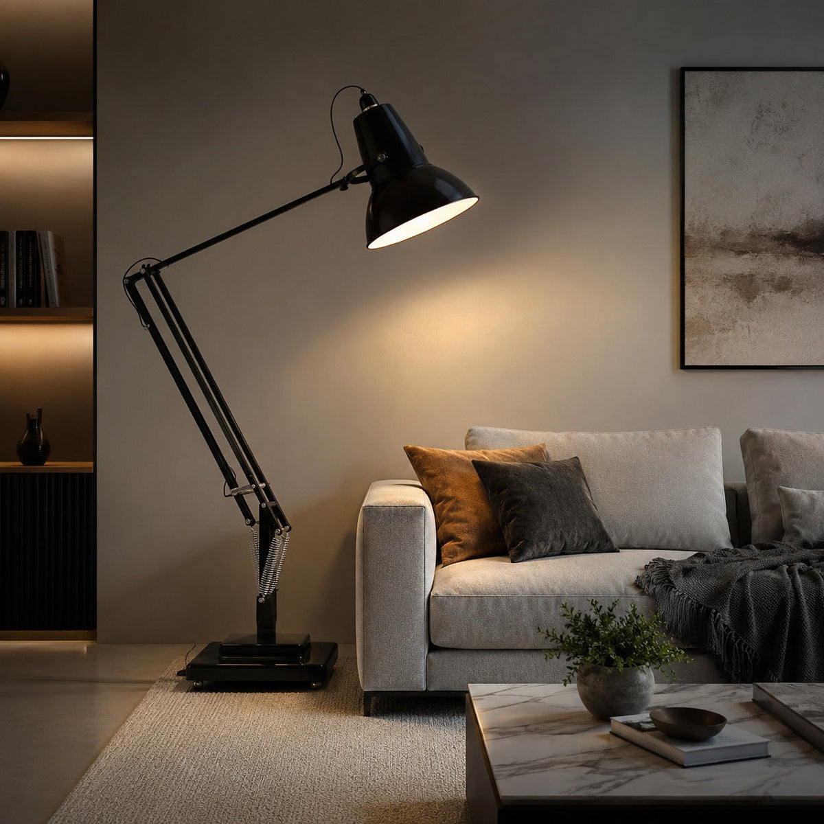 Oversized Giant Metal Floor Lamp 250 cm Statement Light for Living Room