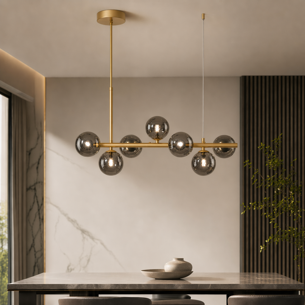 Glass Globe Cluster Chandelier 7 9 or 11 Lights G9 LED for Dining Room