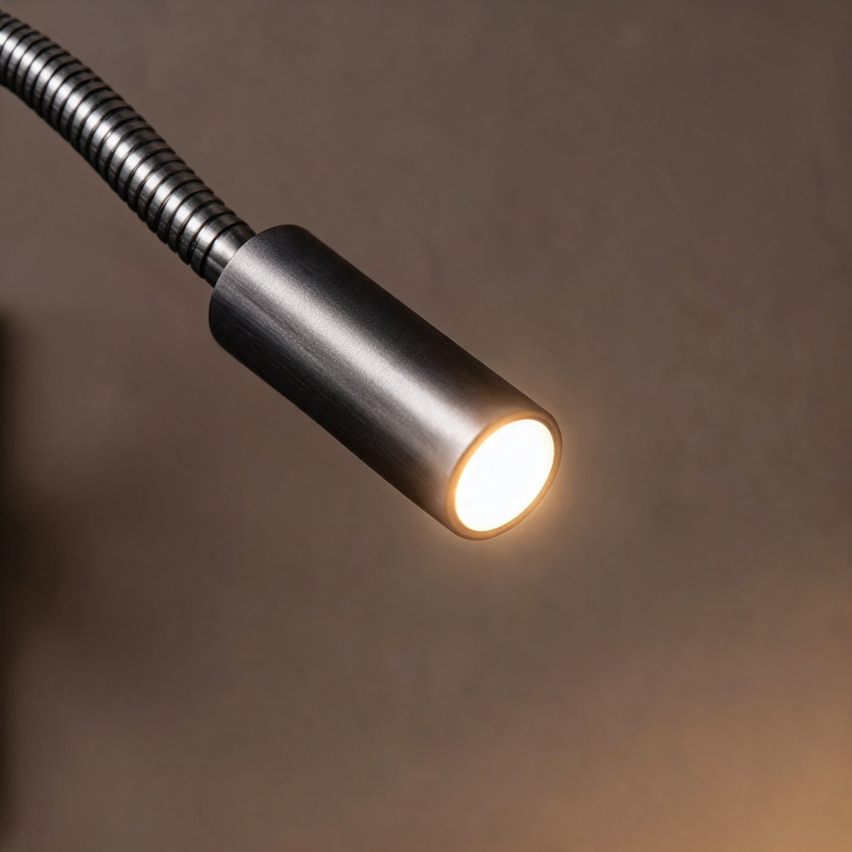 Flexible Gooseneck LED Wall Reading Light Hardwired Toggle Switch Bedside Lamp