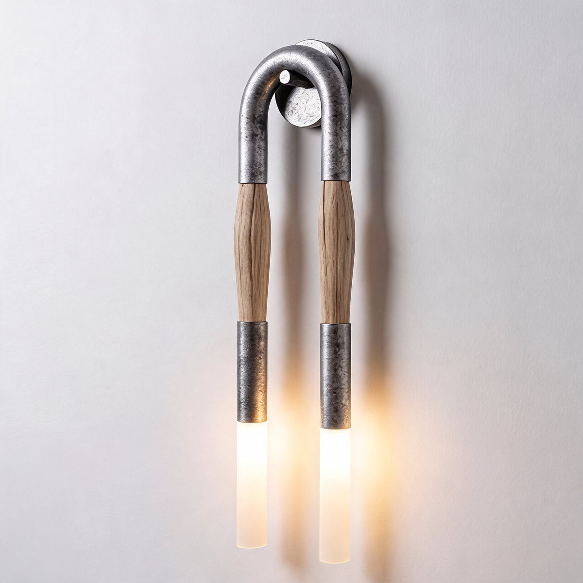Double Head Adjustable Metal Wall Sconce LED Hardwired Old Gold Nickel or Black